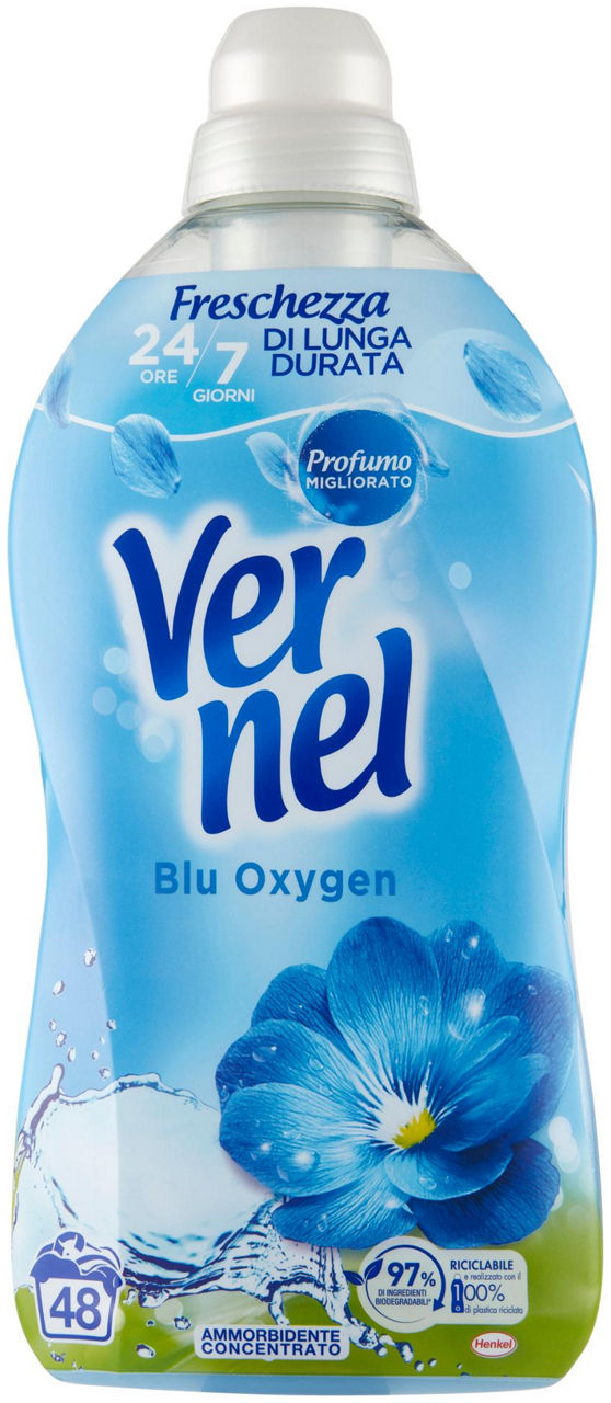 Ammorbidente concentrato vernel blue oxygen 48lav l 1,2