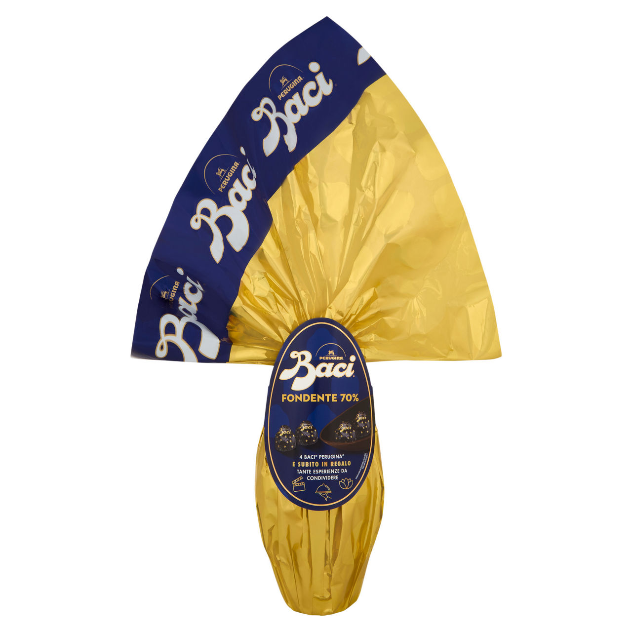 Uovo di cioccolato fondente 70% baci perugina 265 gr