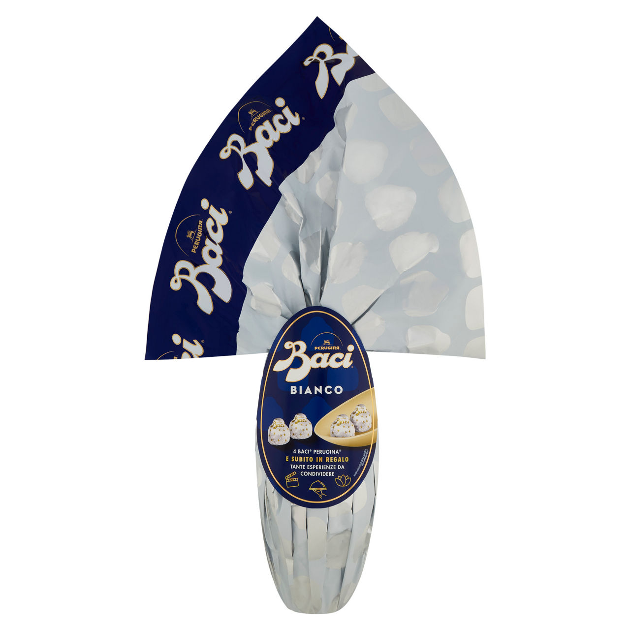 Uovo di cioccolato bianco baci perugina 265 gr