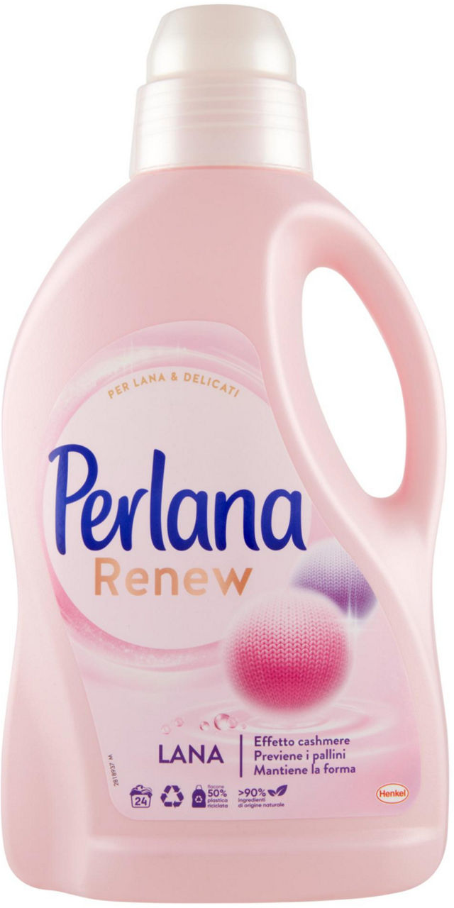 Detersivo liquido delicati perlana rosa 24 lavaggi ml 1440