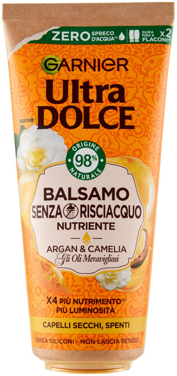 Balsamo ultra dolce garnier senza risciacquo argan & camelia ml 200