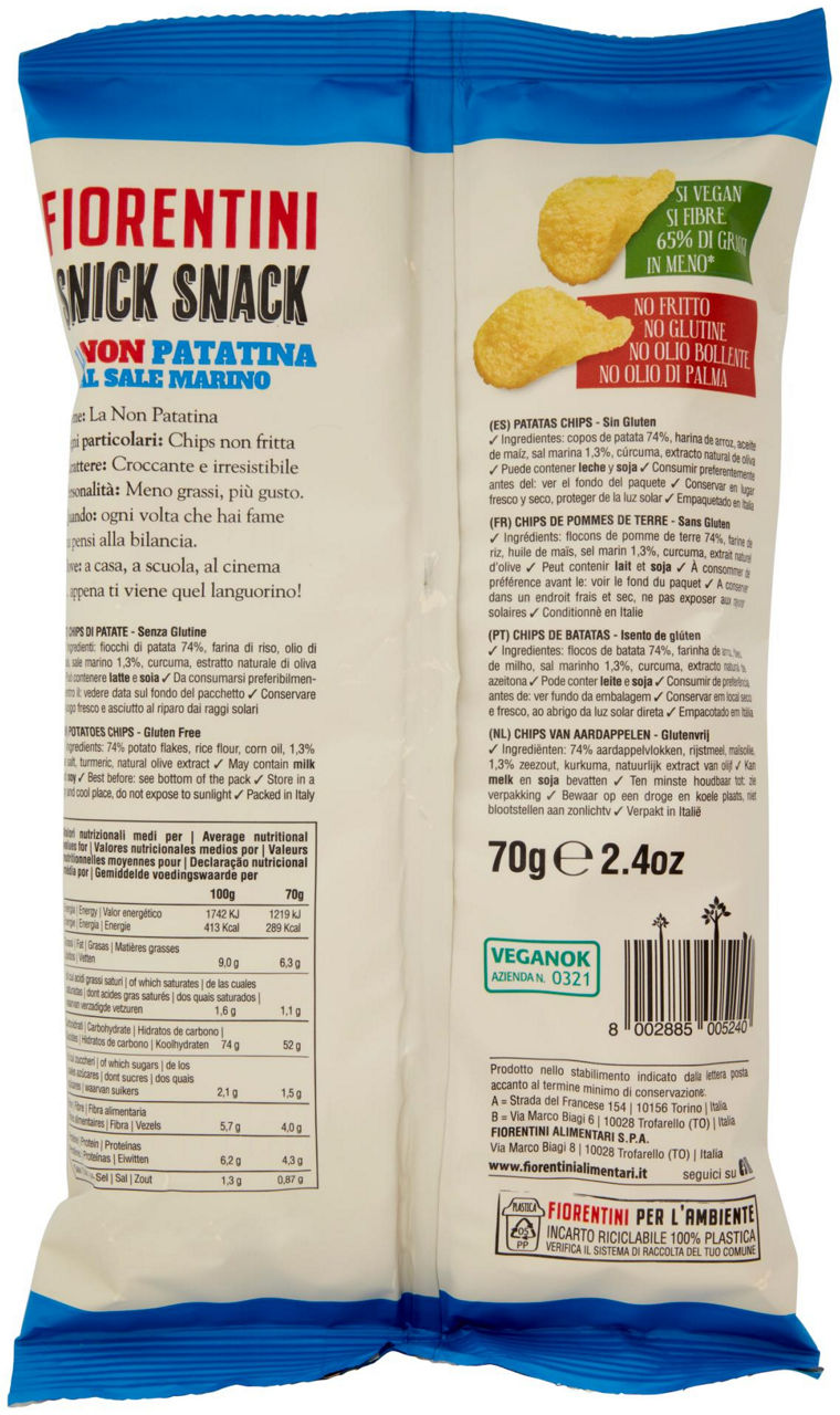 LA NON PATATINA SNICK SNACK FIORENTINI GR.70 - Immagine 21