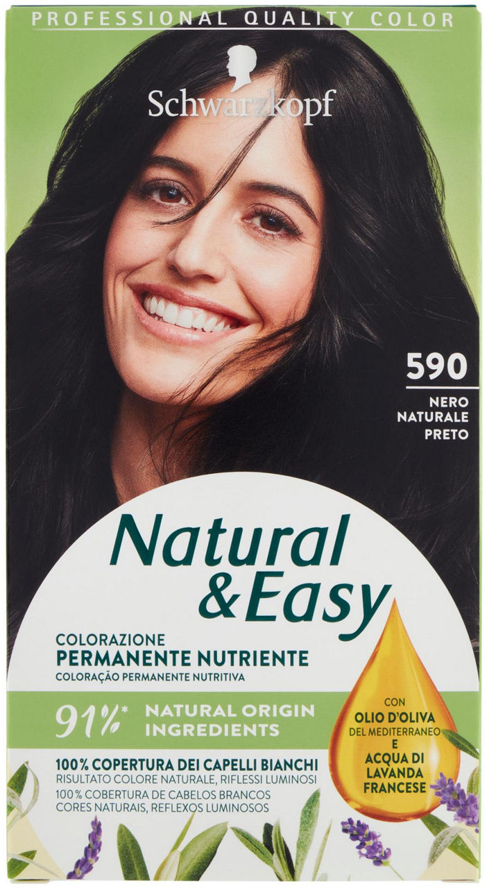 Colorazione schwarzkopf natural & easy 590 nero naturale pz 1