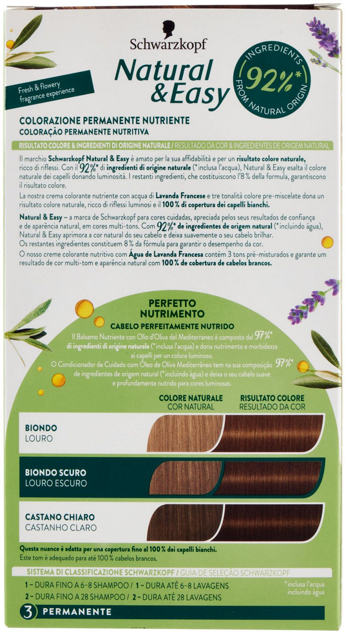 COLORAZIONE SCHWARZKOPF NATURAL & EASY 560 CASTANO CHIARO NATURALE PZ 1 - Immagine 21