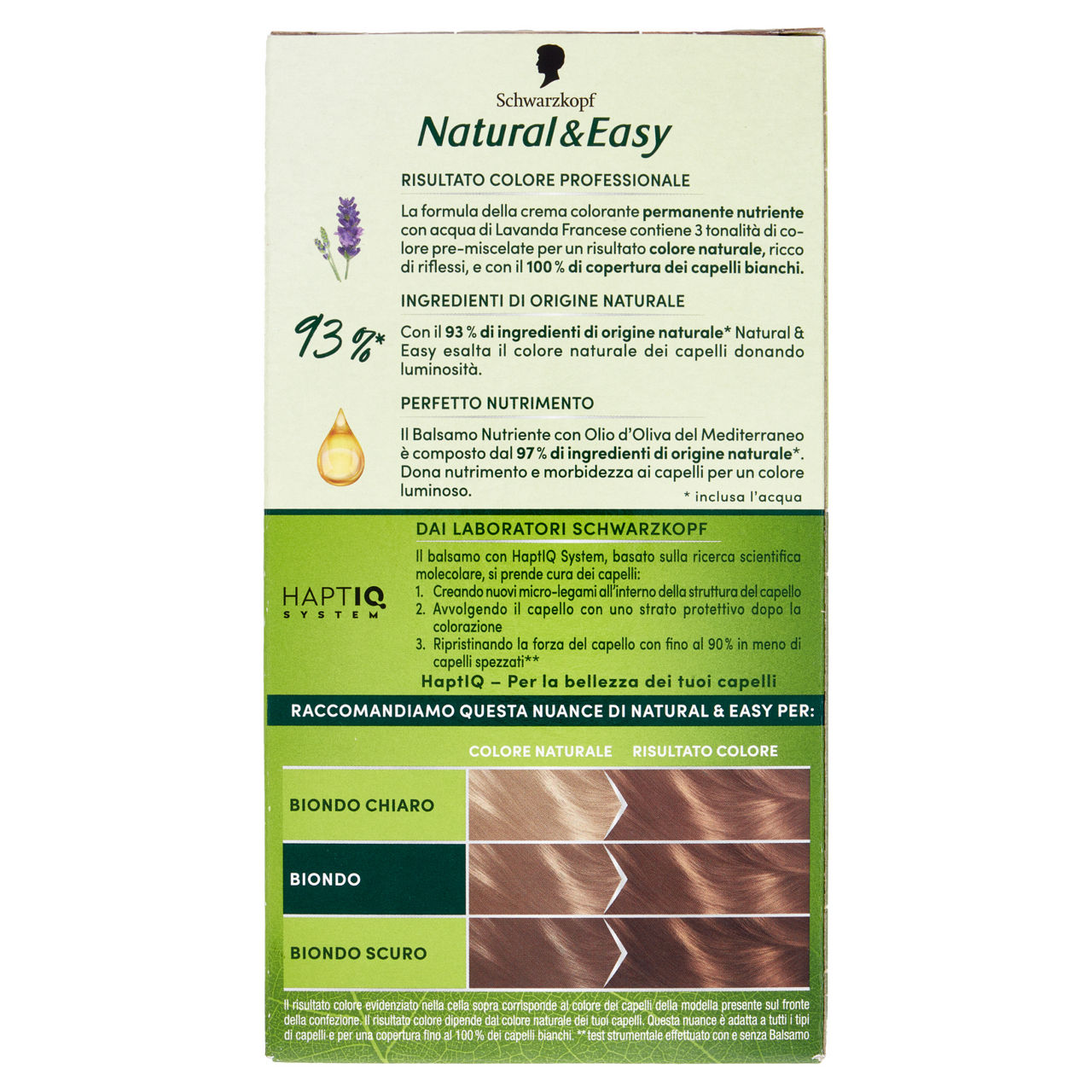 COLORAZIONE SCHWARZKOPF NATURAL & EASY 550 BIONDO SCURO NATURALE PZ 1 - Immagine 21