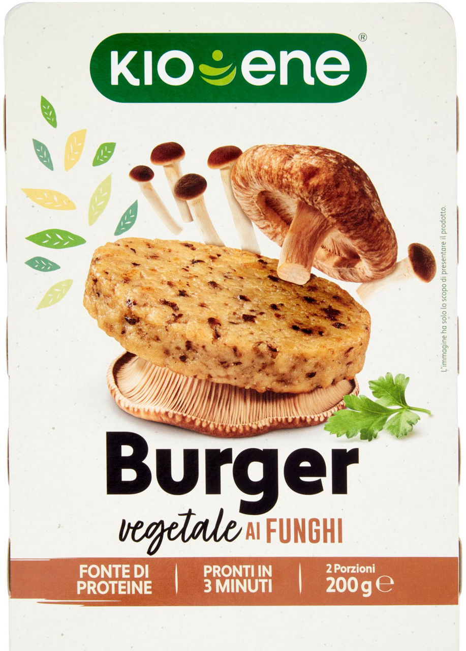 Burger vegetali con funghi kioene g 200