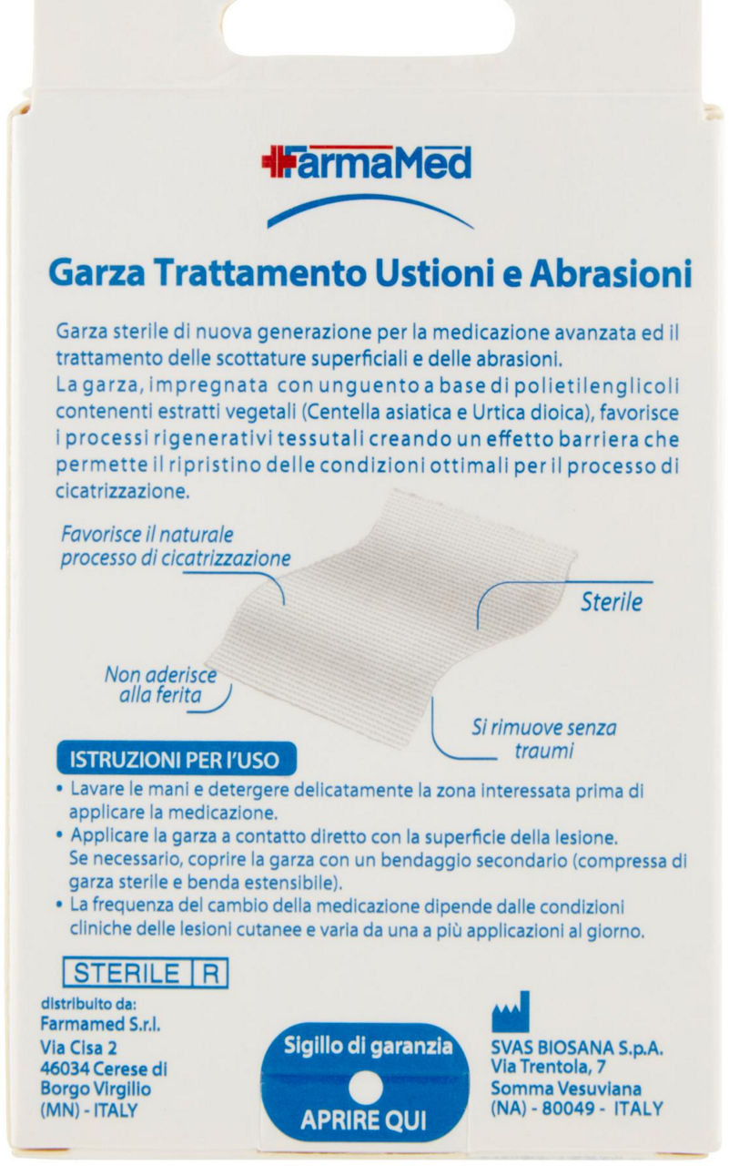 GARZA FARMAMED USTIONI/ABRASIONI 1 F.TO MIS.XL X5 PZ.1 - Immagine 41