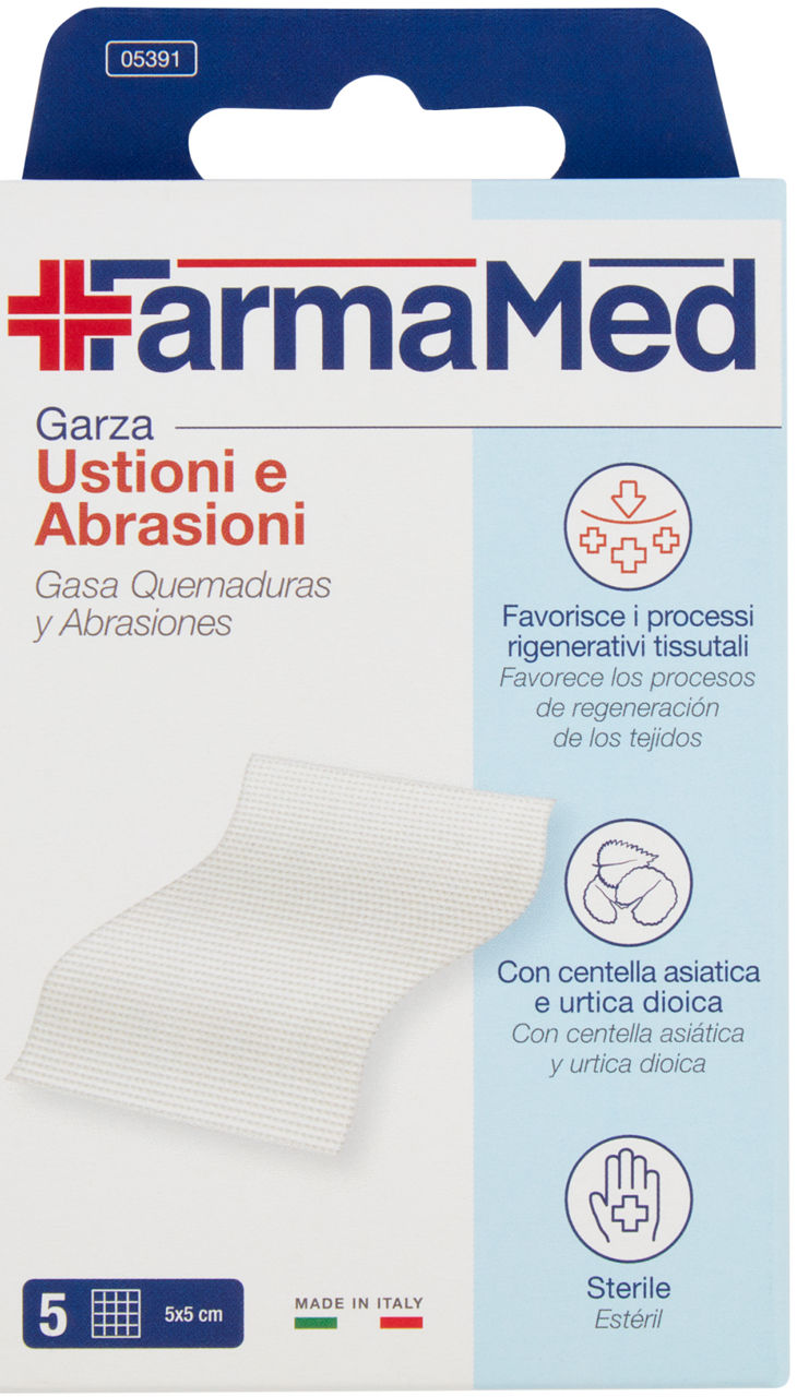 GARZA FARMAMED USTIONI/ABRASIONI 1 F.TO MIS.XL X5 PZ.1 - Immagine 11