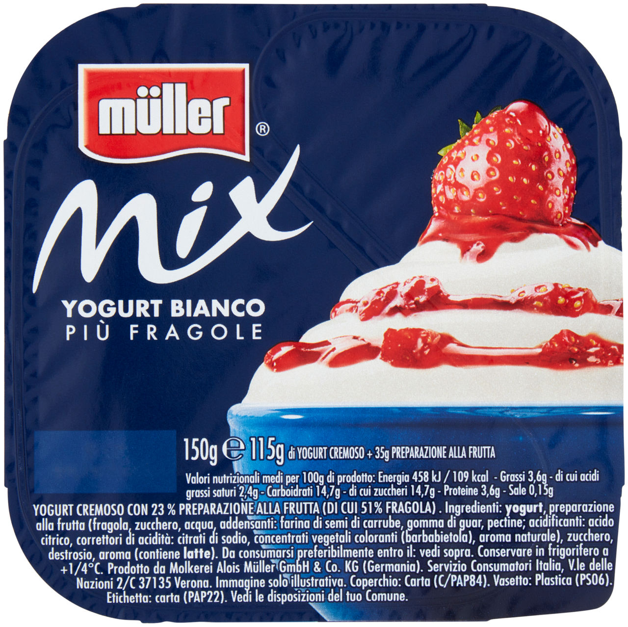 CREMA DI YOGURT BIANCO MULLER kg 1,00