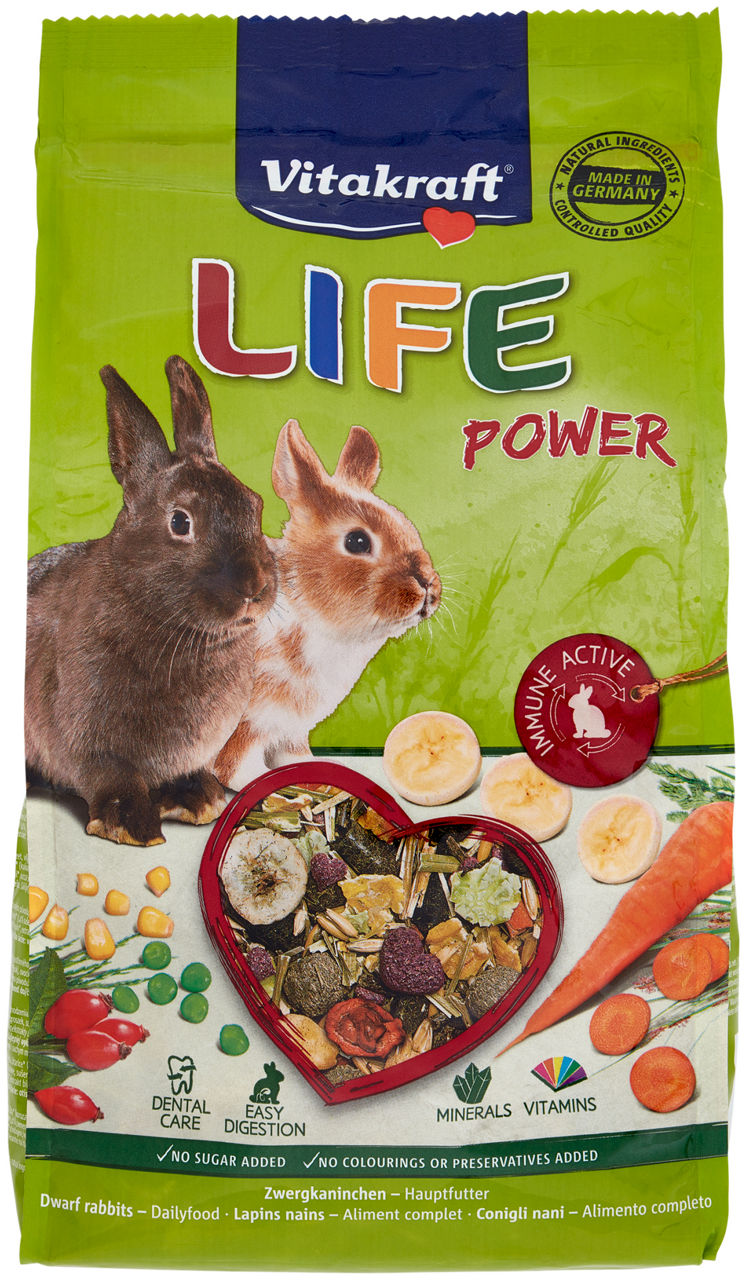 Life power per conigli vitakraft g 600