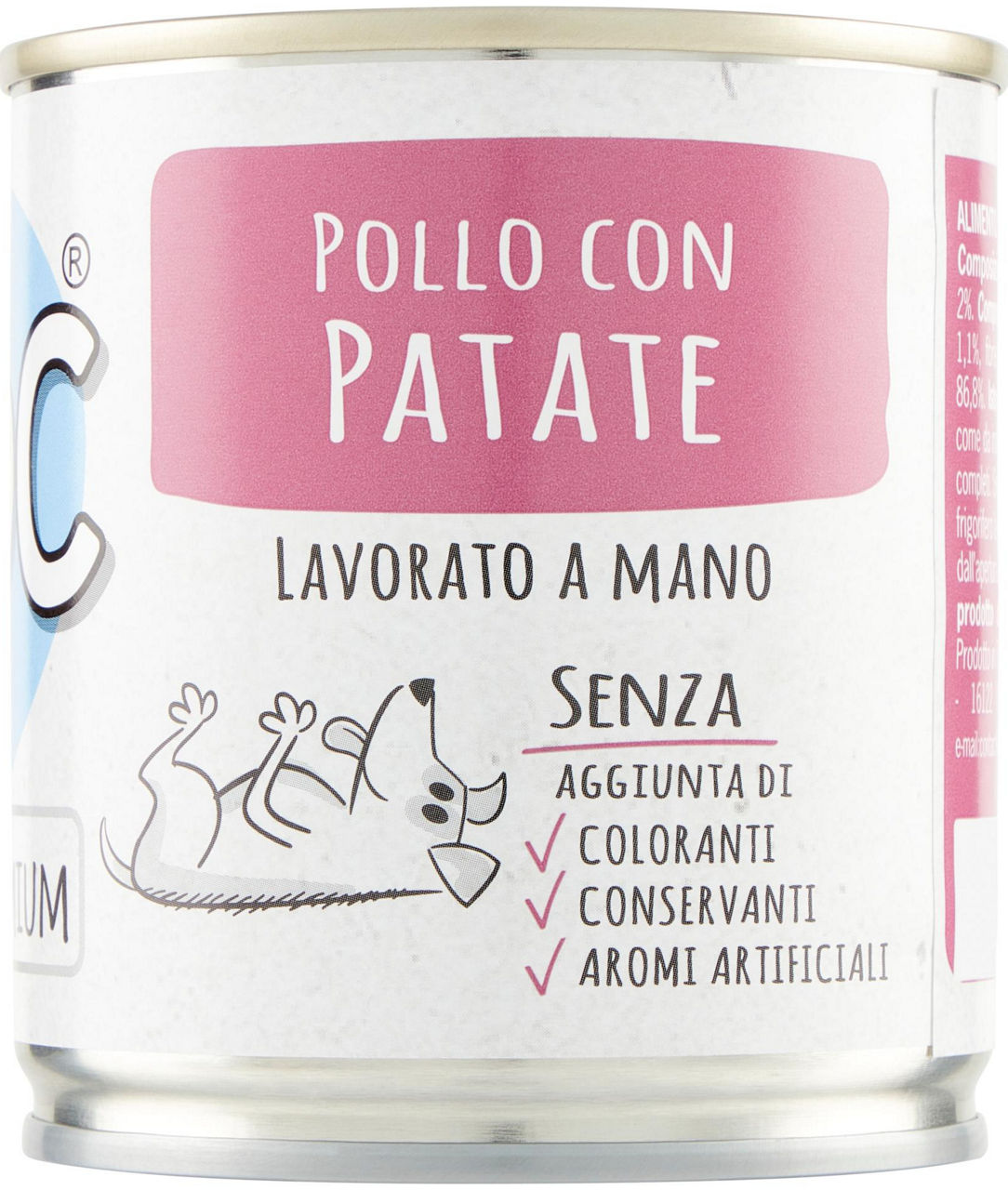 BOCCONCINI CANE ADOC POLLO PATATE LATTINA G 285 - Immagine 01