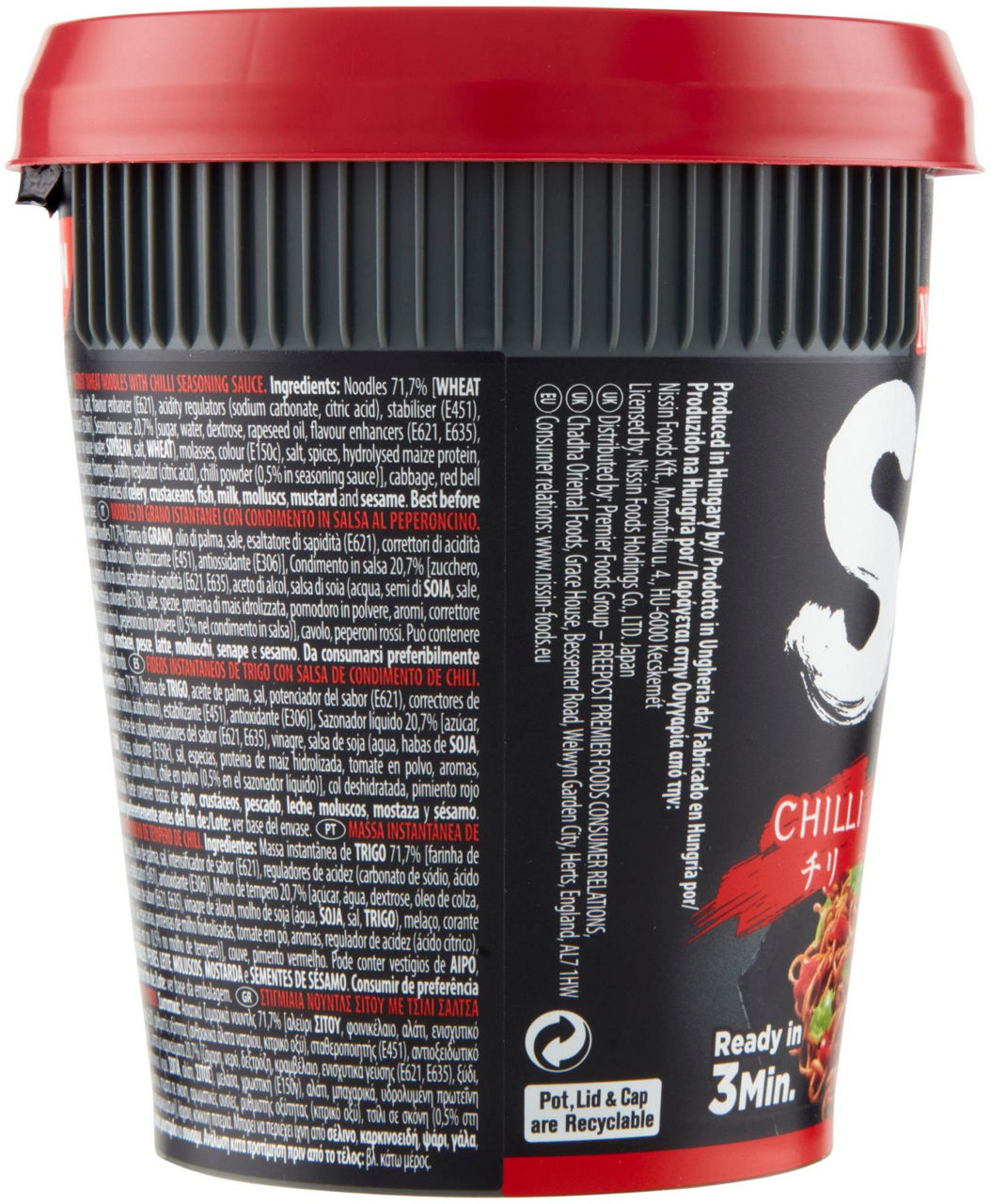 SOBA CUP NOODLES CHILLI NISSIN BICCHIERE G 92 - 1