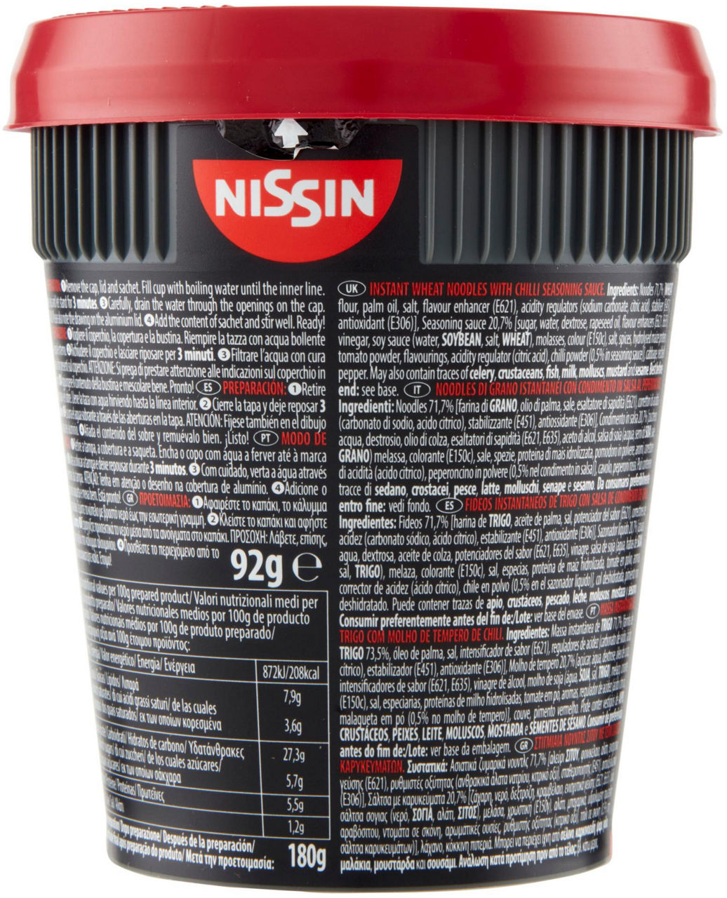 SOBA CUP NOODLES CHILLI NISSIN BICCHIERE G 92 - 2