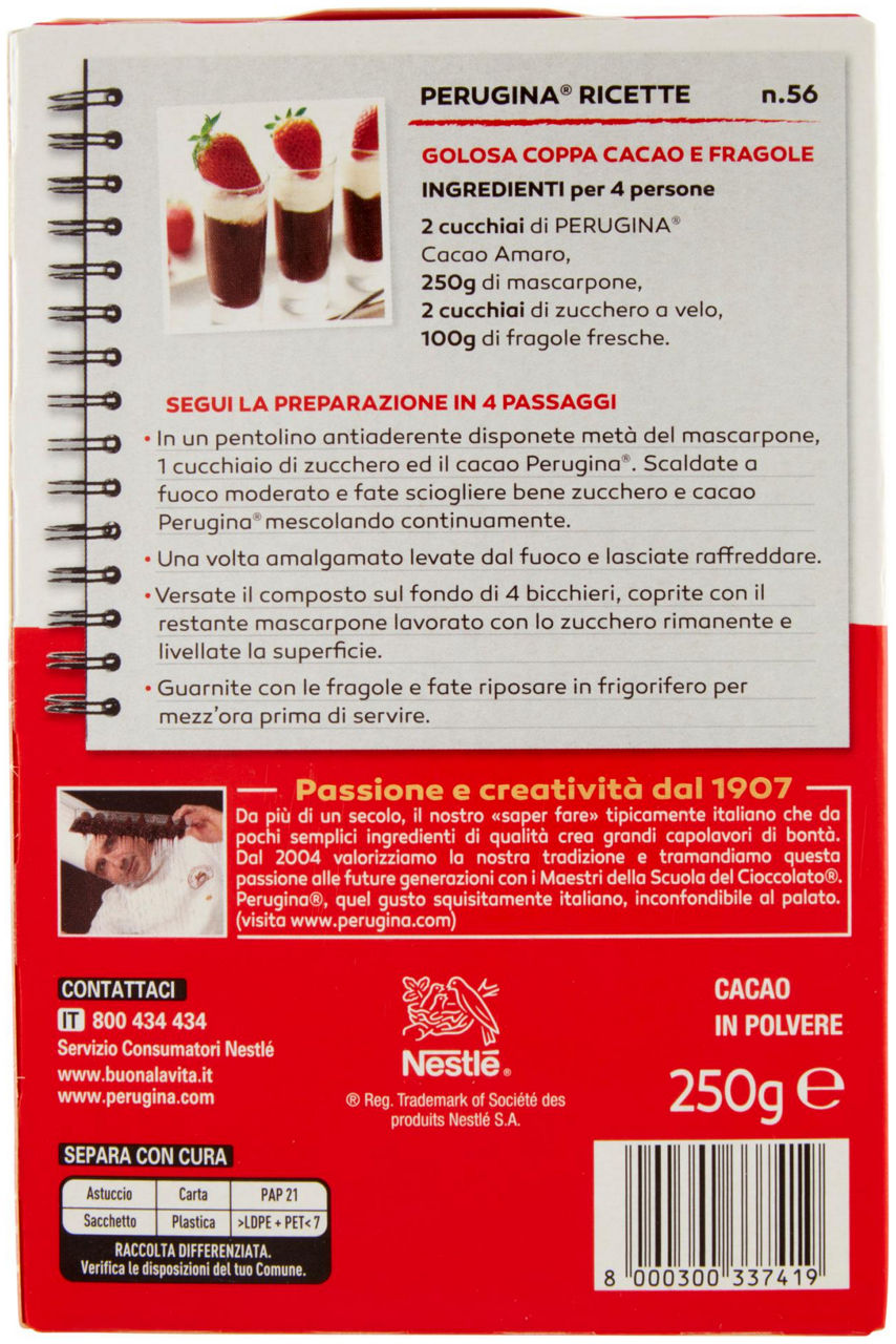 CACAO AMARO PERUGINA SCATOLA GR. 250 - Immagine 21