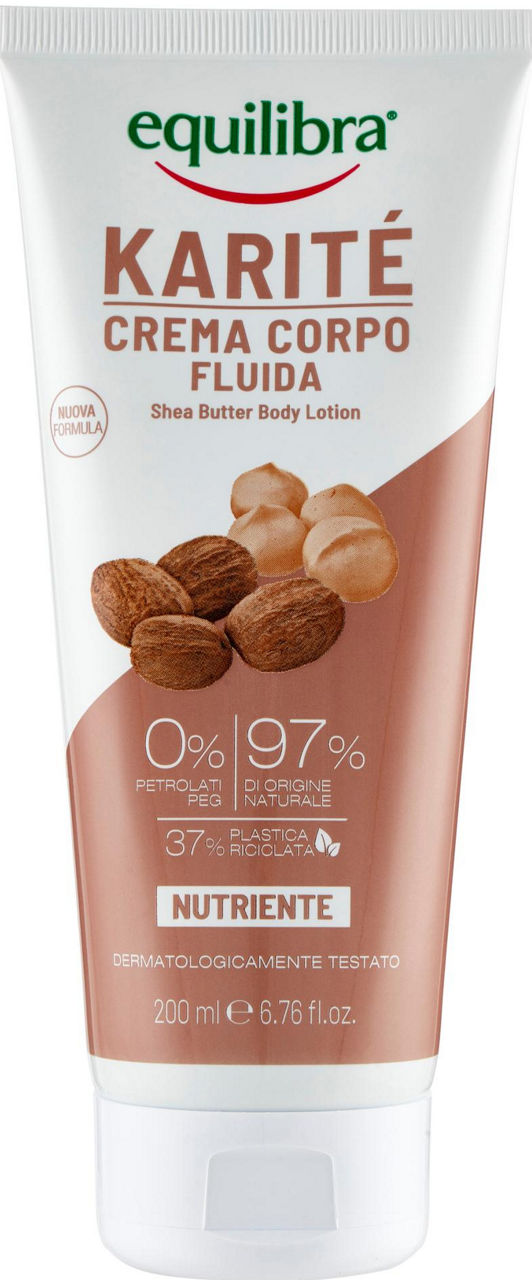 Crema fluida corpo karitè equilibra 200 ml