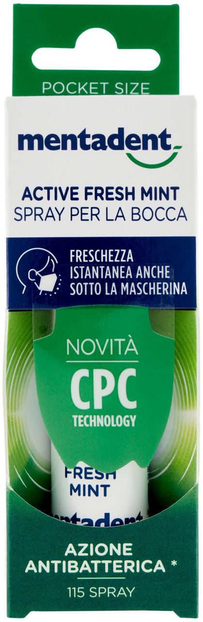Spray mentadent active fresh cpc technology ml15