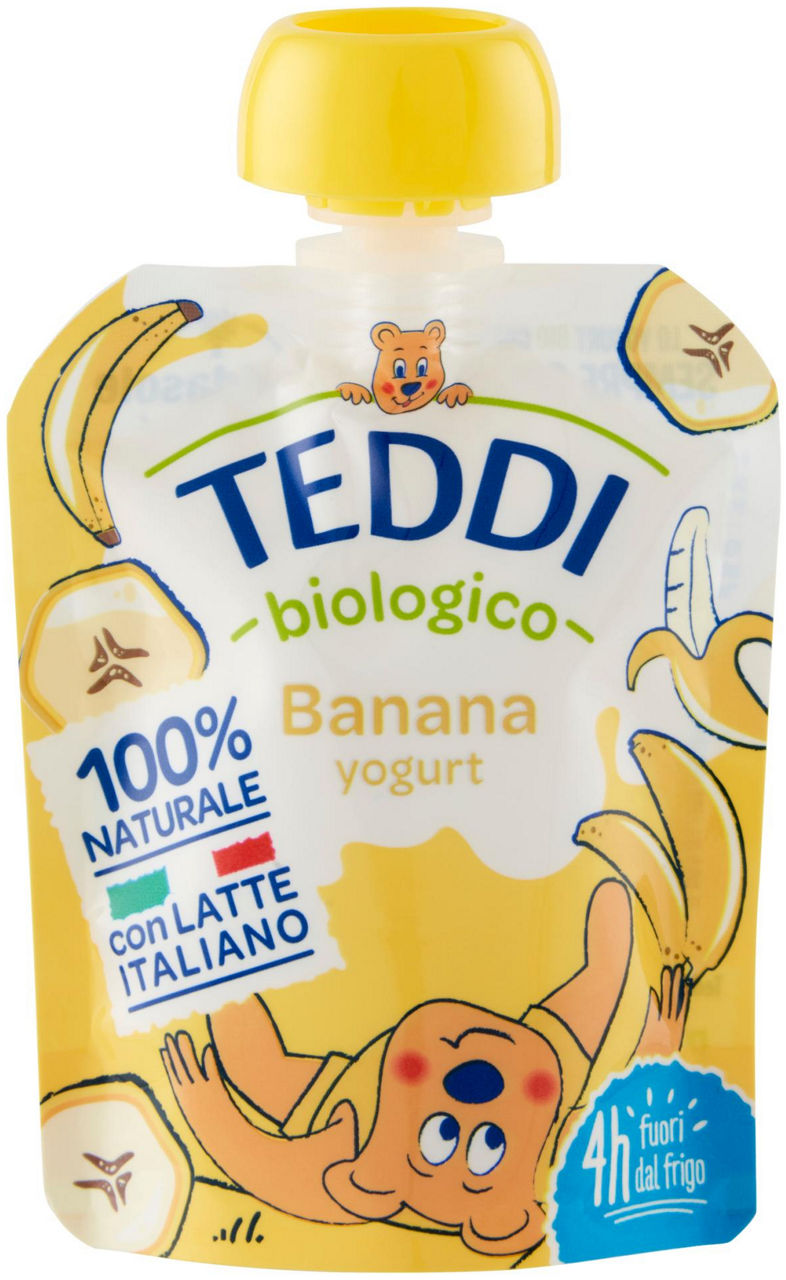 Yogurt biologico banana teddi pouch g 85
