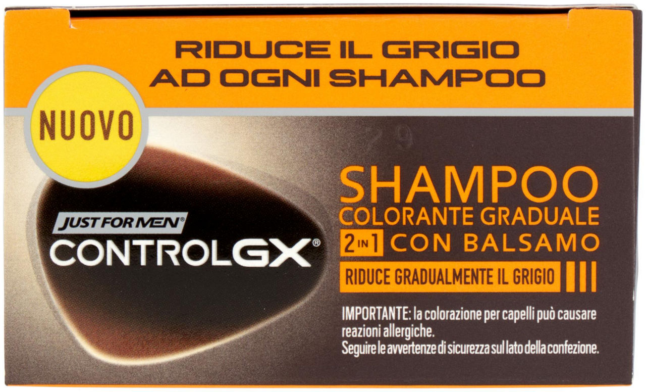 SHAMPOO COLORANTE CON BALSAMO JUSTFORMEN CONTROL GX 2IN1 ML 118 - Immagine 41