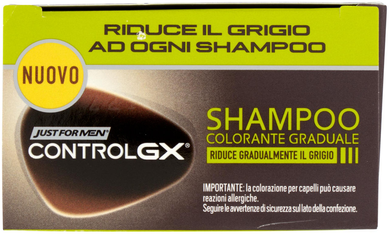 SHAMPOO COLORANTE GRADUALE JUSTFORMEN CONTROL GX STD ML 118 - Immagine 41