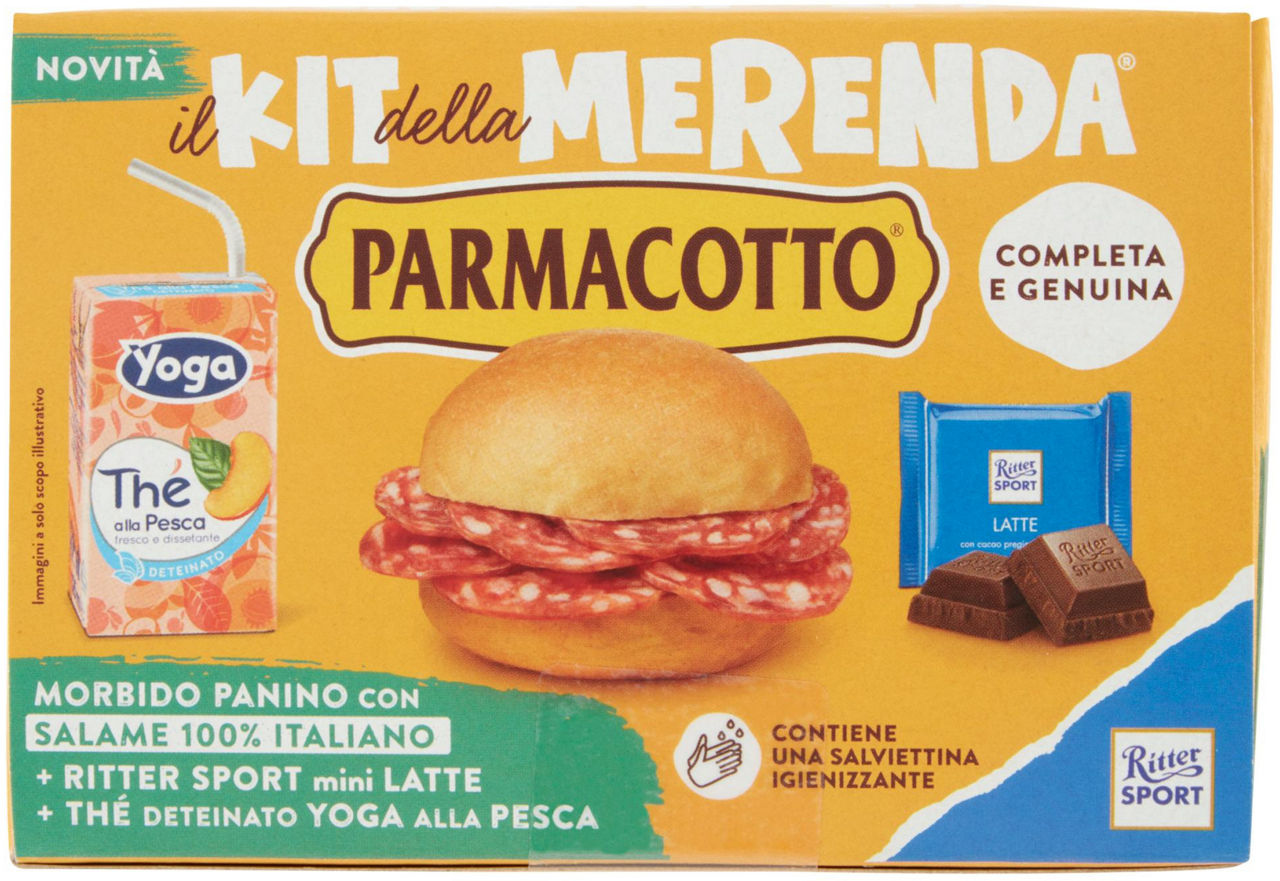 Kit merenda parmacotto  panino con salame, the, ritter