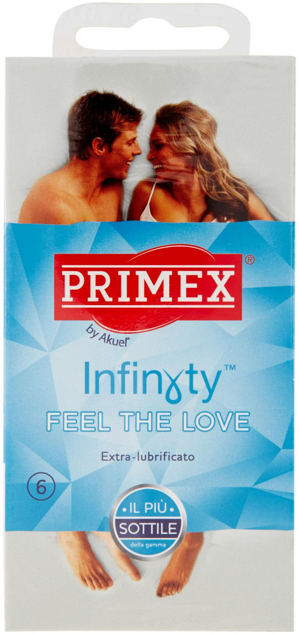 Profilattico primex infinity ultrasottile extralubrificato pz 6