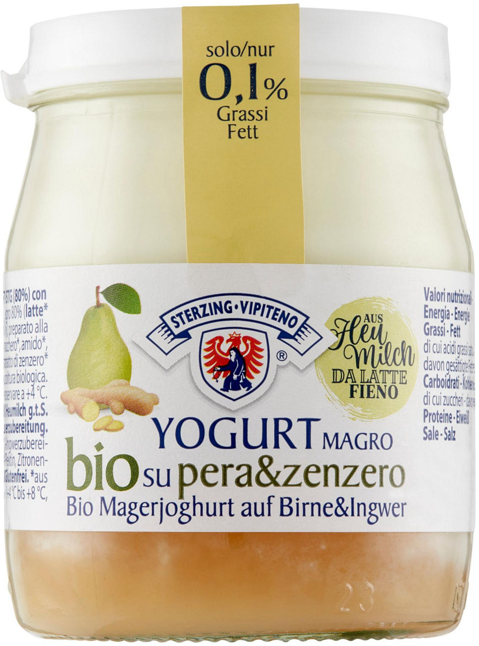 Yogurt vipiteno su frutta bio magro pera e zenzero g 150