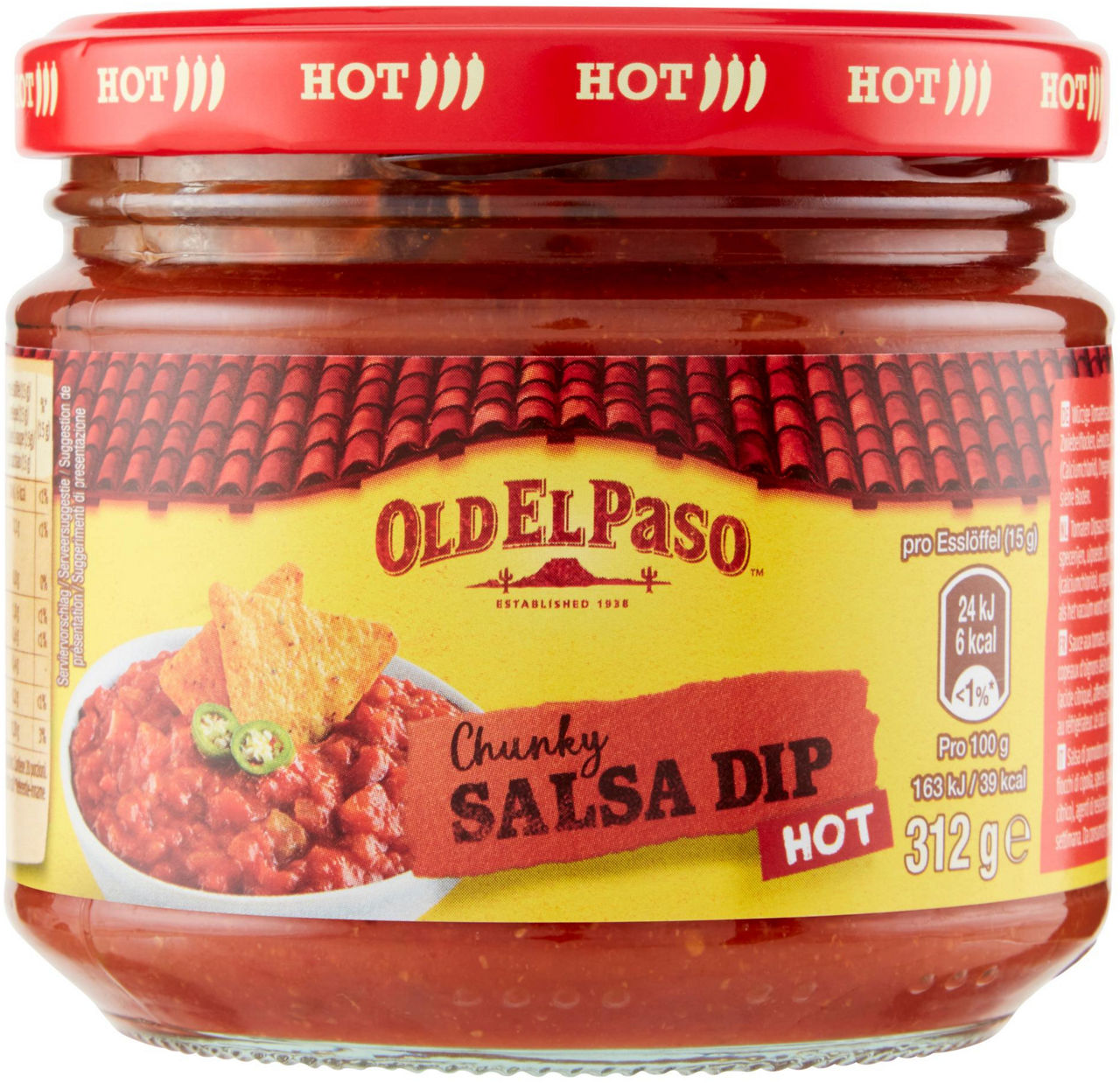 Salsa messicana dip hot old el paso 312g
