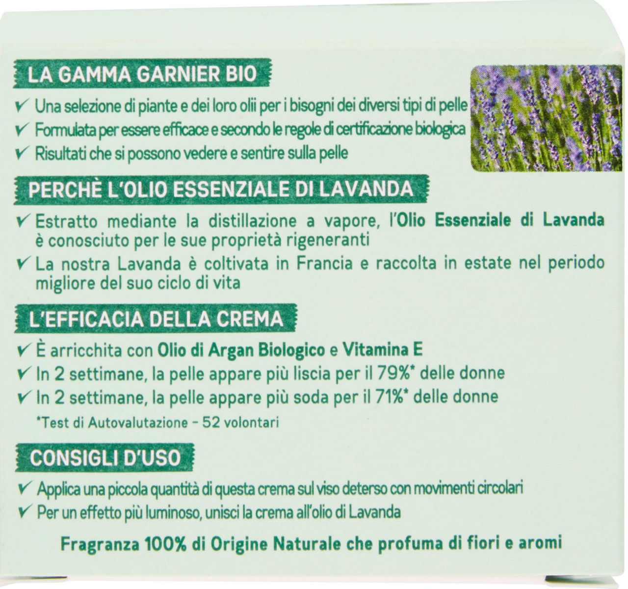 CREMA VISO ANTI-RUGHE LAVANDA RIGENERANTE GARNIER BIO ML50 - 2