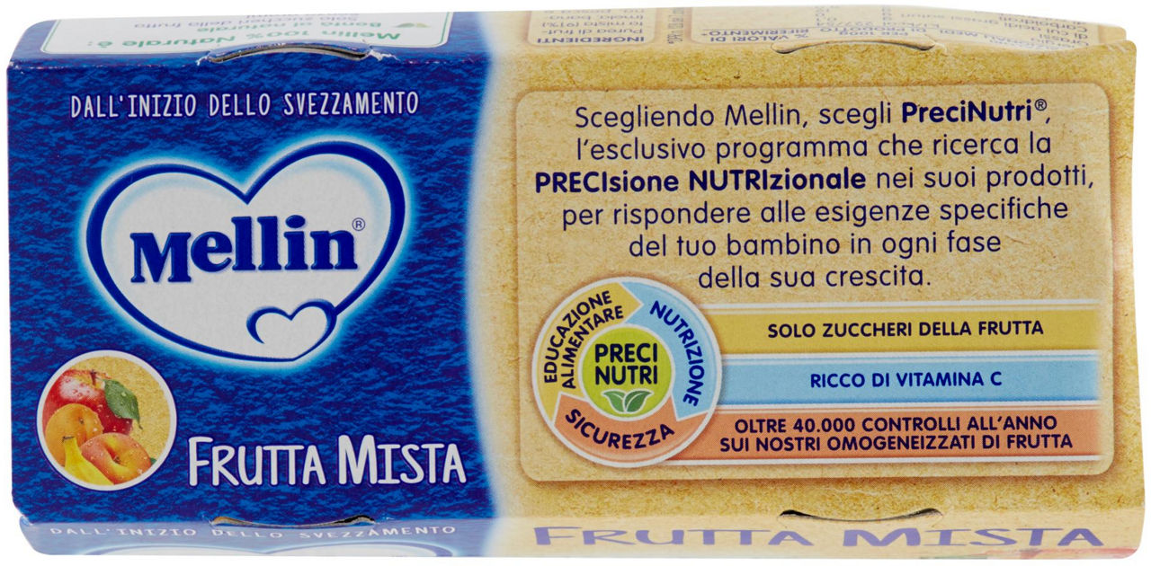 OMOGENEIZZATO MELLIN FRUTTA MISTA CLUSTER GR 100X2 - Immagine 41