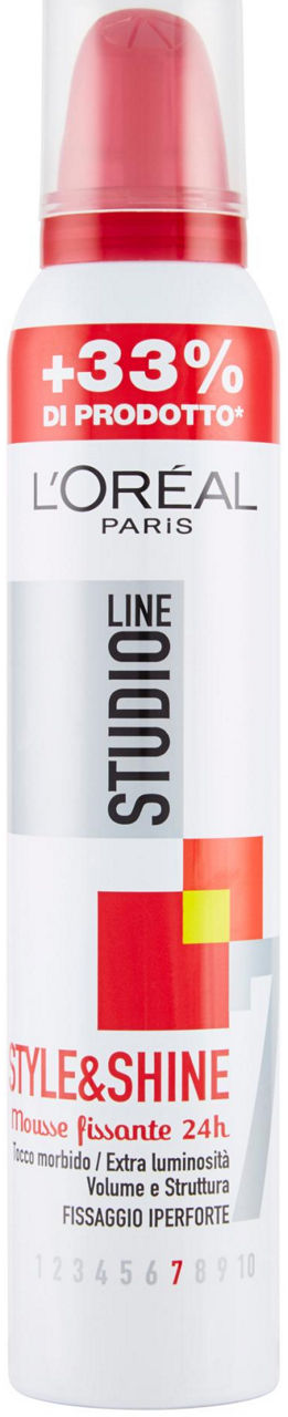 Studio line  mousse style&shine iperforte spray bombola ml.200