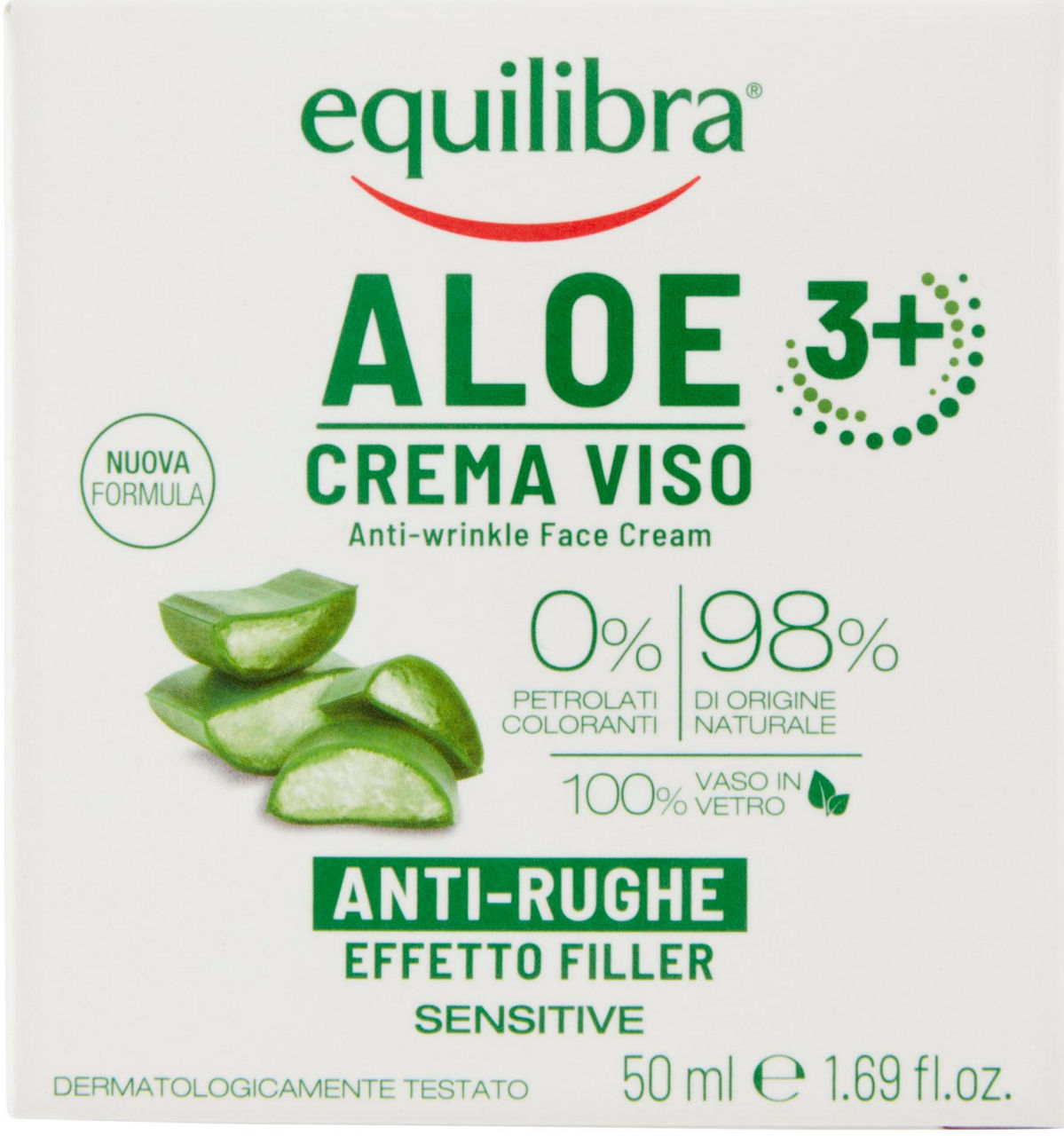 Crema viso anti-rughe aloe 50 ml