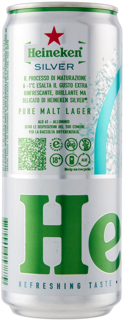 BIRRA HEINEKEN SILVER 4 GRADI LATTINA ML 330 - Immagine 11