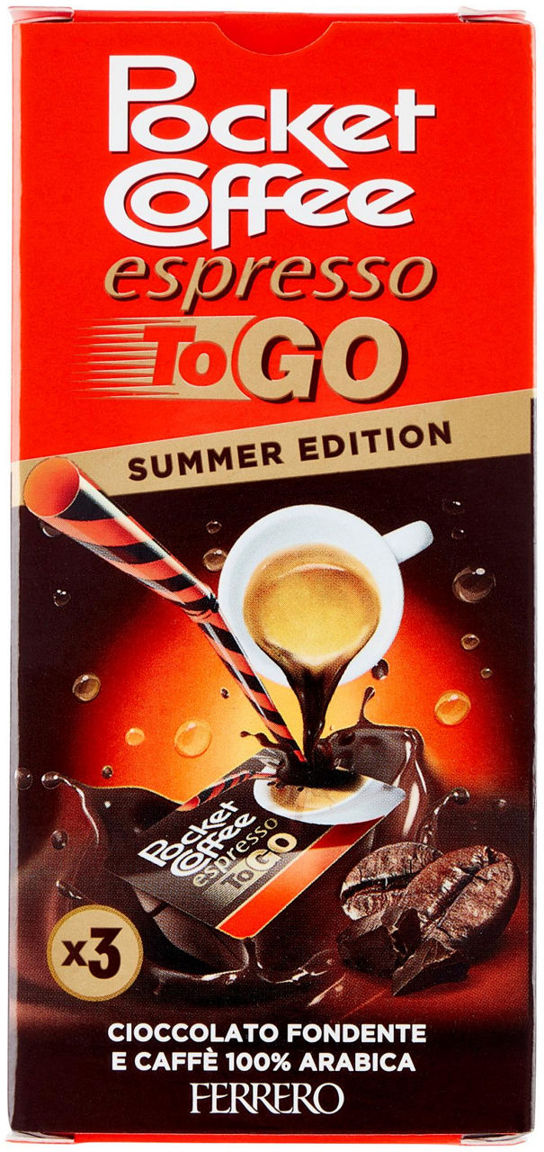 Cioccolatini pocket coffee espresso to go ml 64,8