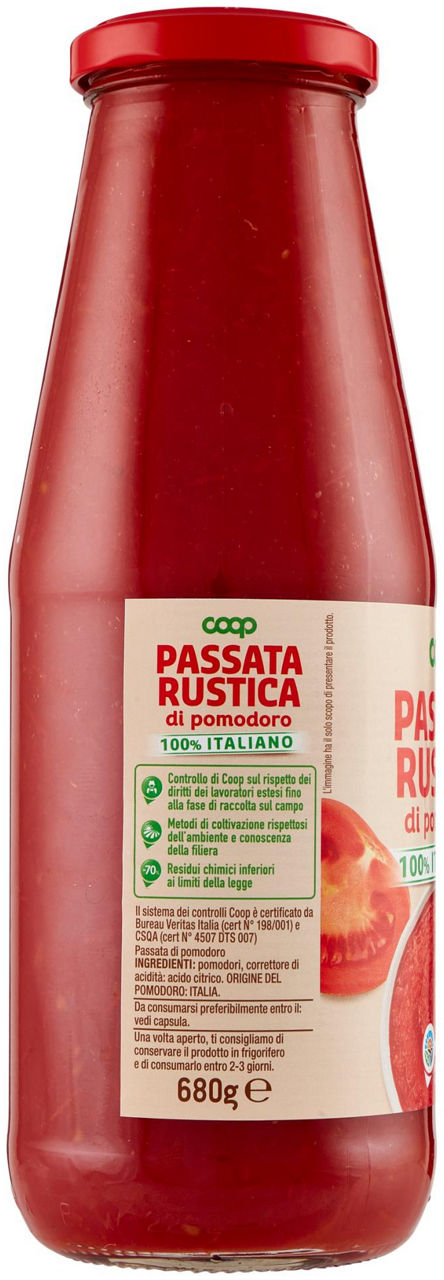 PASSATA DI POMODORO RUSTICA COOP G680 - Immagine 11