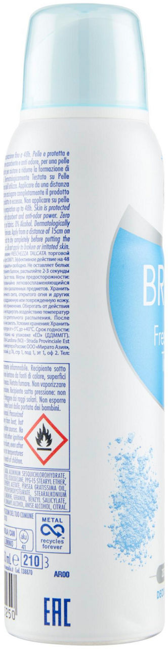 Deodorante spray freschezza talcata 150 ml - Immagine 11