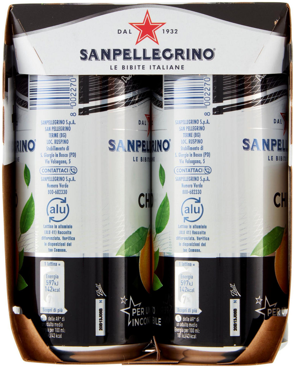 CHINÒ SANPELLEGRINO CLUSTER ML 330 X 4 - Immagine 61