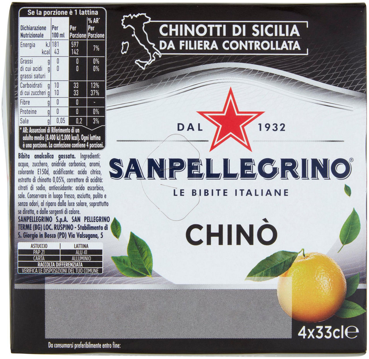 Chinò chinotto 4 pz x 330 ml - Immagine 41