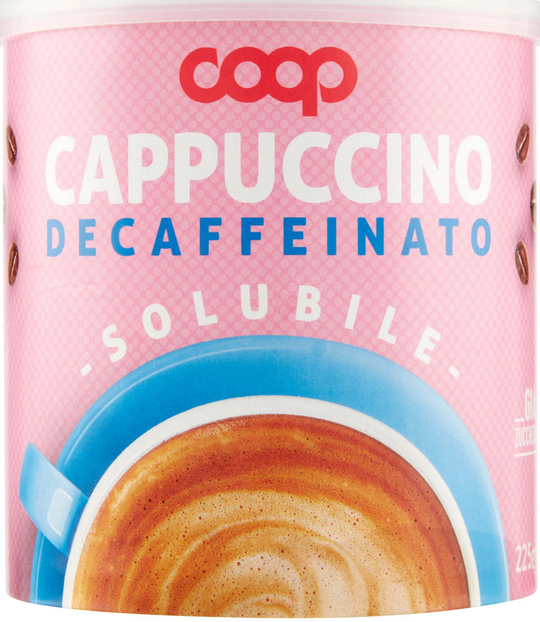 CAPPUCCINO DECA SOLUBILE COOP BARATTOLO G 225 - 0