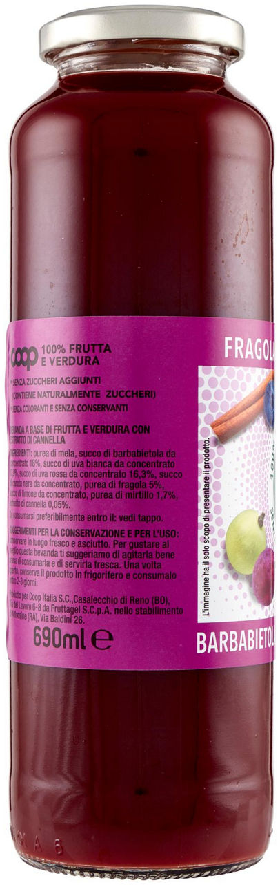 100% FRUTTA E VERDURA VIOLA COOP BOTTIGLIA ML 690 - Immagine 11