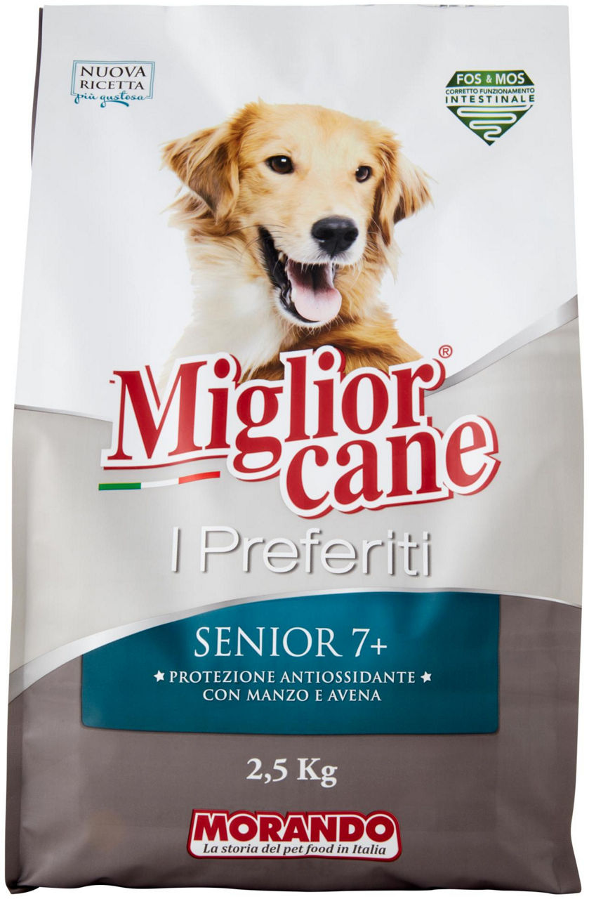 MIGLIORCANE I PREFERITI SENIOR MANZO E AVENA KG 2,5 - Immagine 01