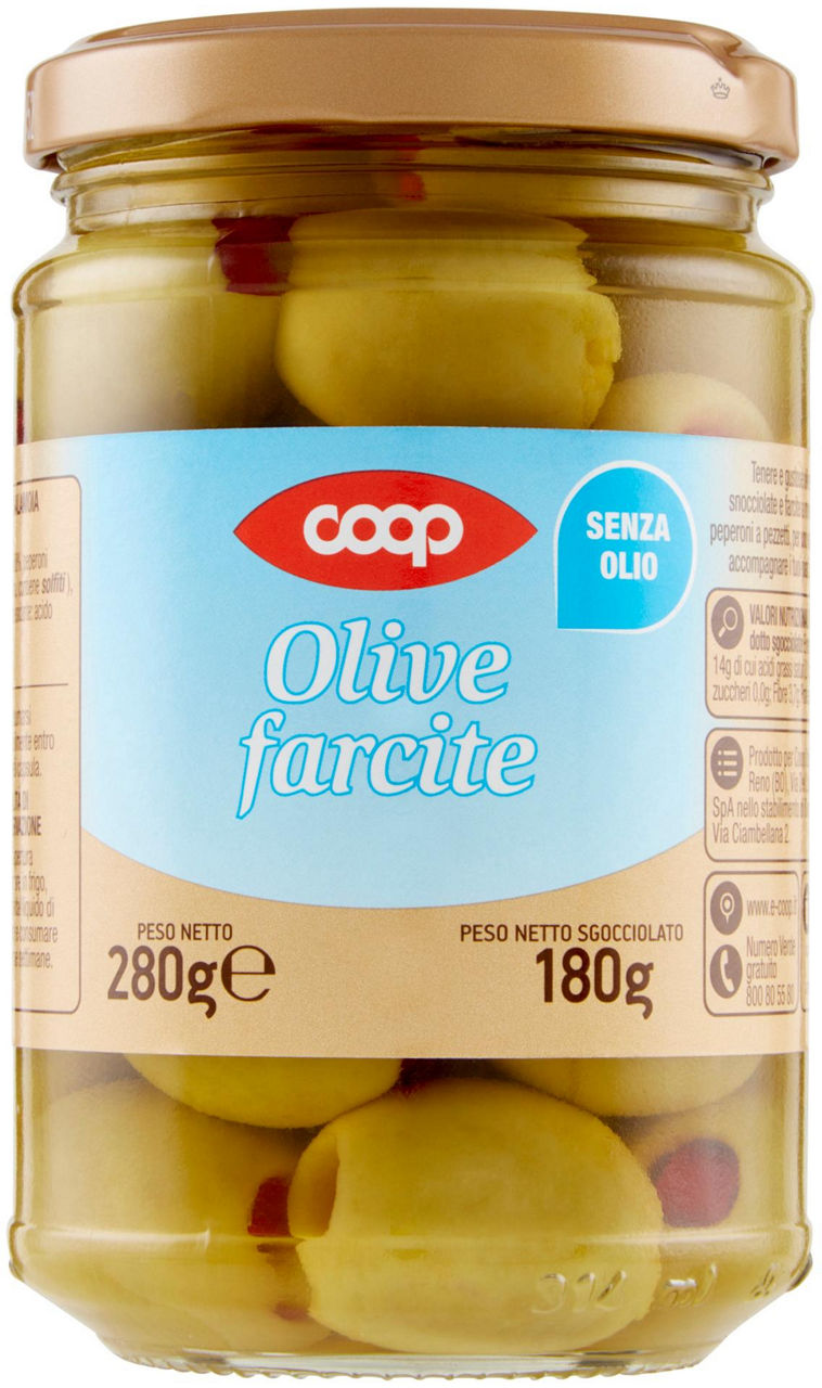 Olive farcite senza olio g280 coop