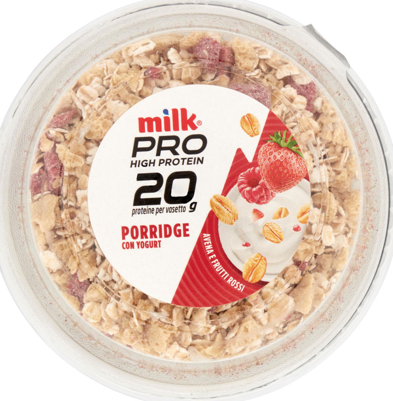 Yogurt proteico versione porridge con avena e frutti rossi 200 gr - Immagine 41