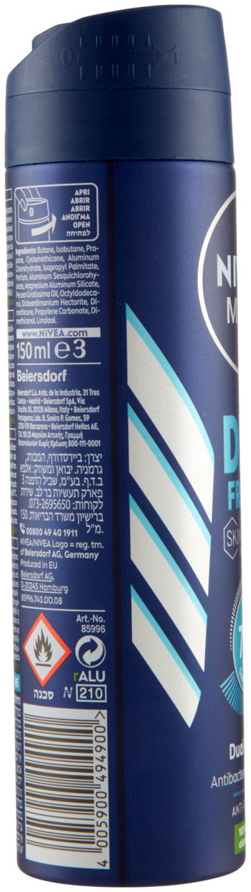 Deodorante spray uomo dry fresh 150 ml - Immagine 11