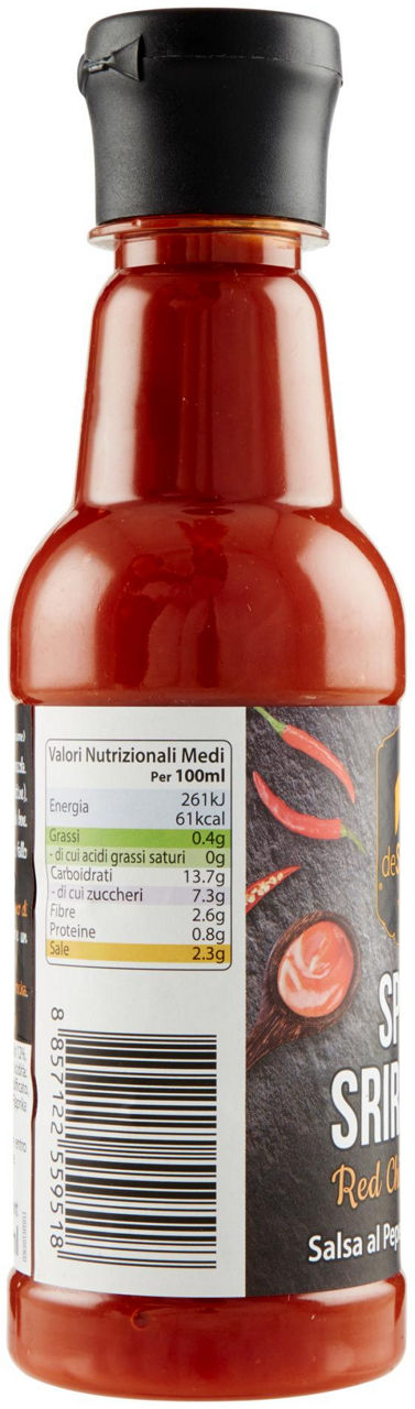 SRIRACHA RED CHILI SAUCE 250G( SALSA AL CHILI PICCANTE ) - Immagine 11