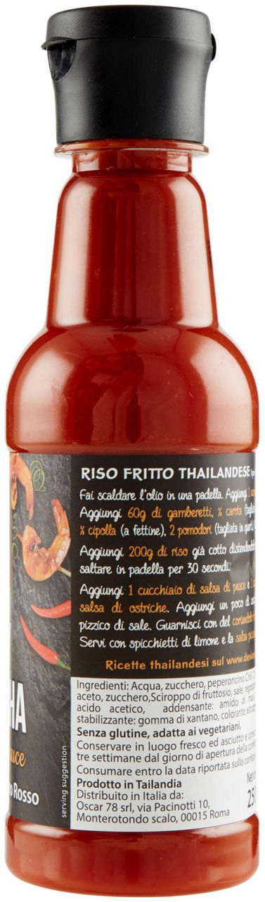 SRIRACHA RED CHILI SAUCE 250G( SALSA AL CHILI PICCANTE ) - Immagine 31