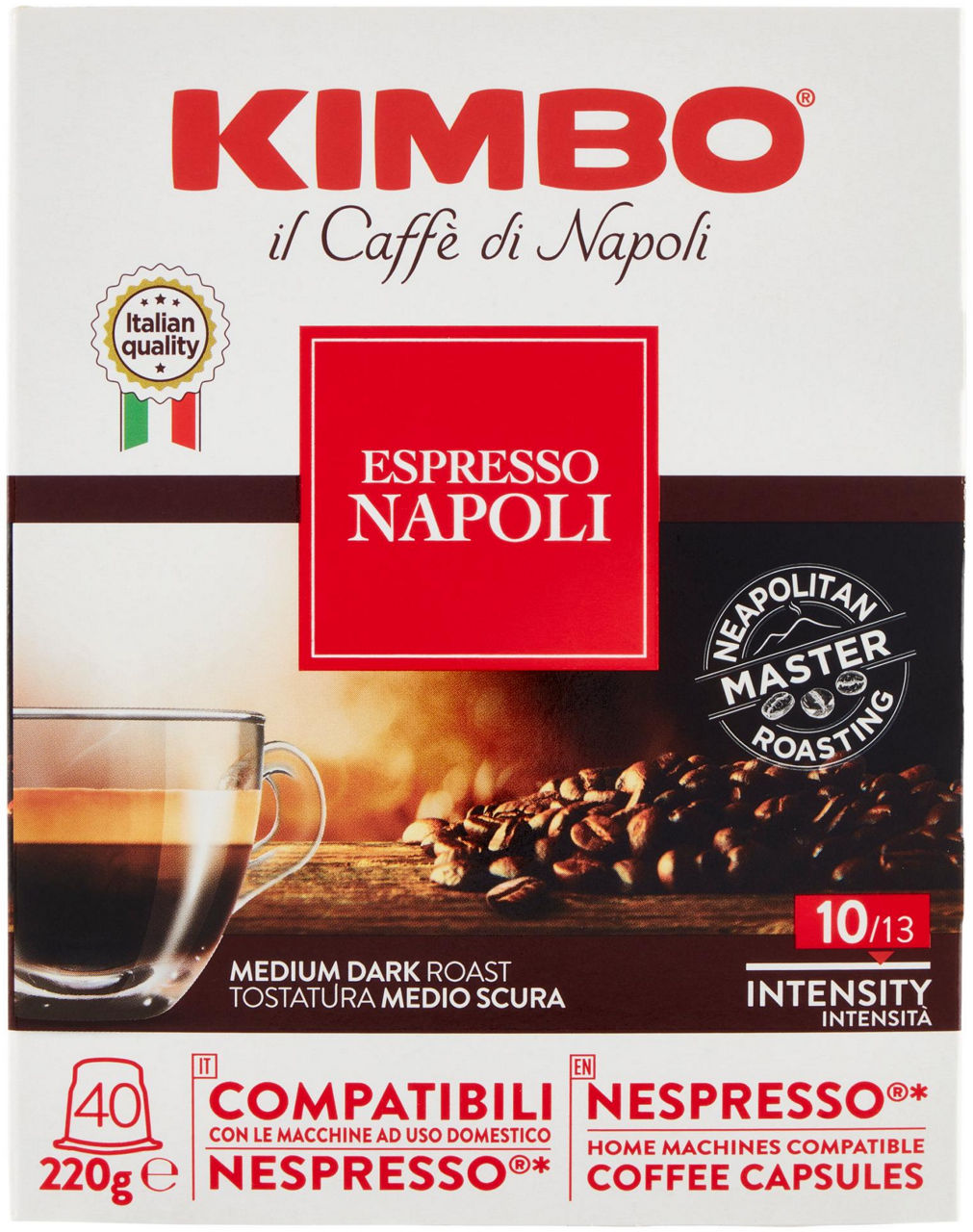 CAPSULE COMPATIBILI NESPRESSO CAFFÈ KIMBO NAPOLI SCATOLA PZ 40 G 220 - 0