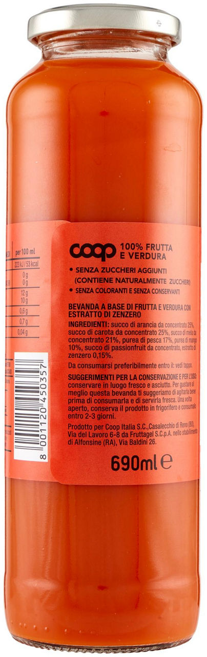 Succo Fru swing Arancia - Carota - Pesca - Mango - Estratto di Zenzero 690 ml - Immagine 21