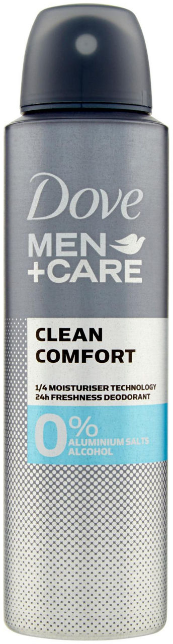 DEODORANTE DOVE MEN CARE CLEAN COMFORT 0% SALI SPRAY ML.150 - 0
