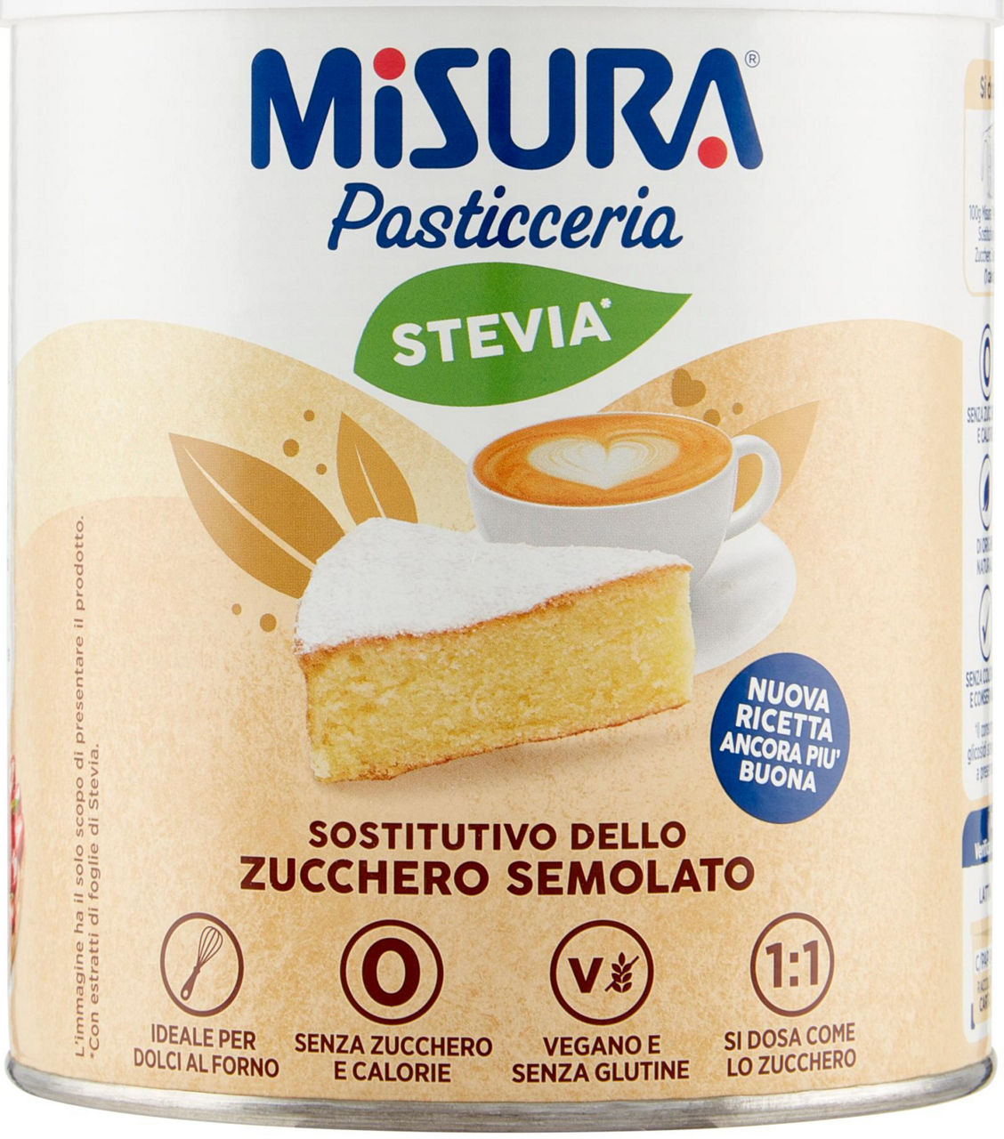 Dolcificante misura stevia baking lattina g 500