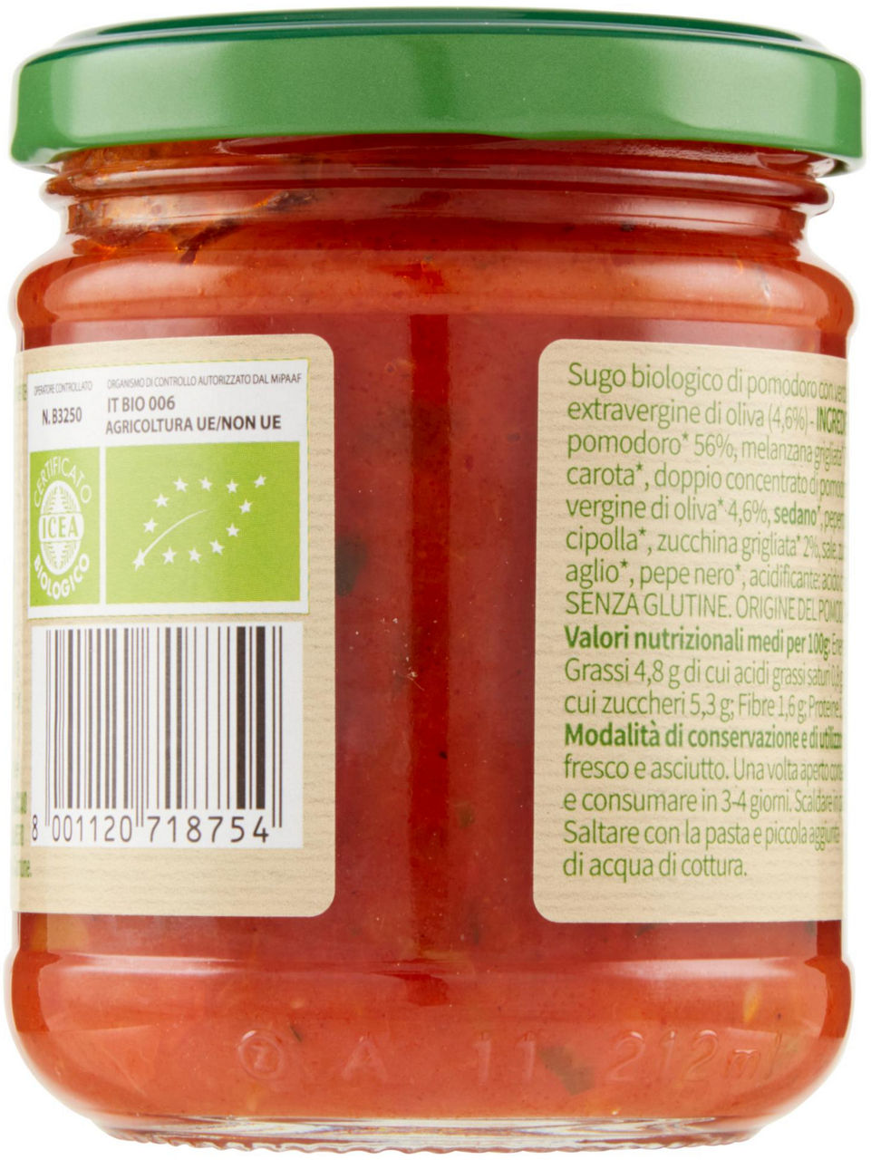 Sugo di Pumodoro con verdure Biologico Vivi Verde 190 G - Immagine 21